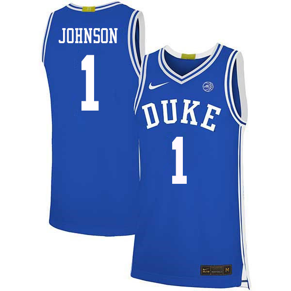 Duke Blue Devils #1 Jalen Johnson College Basketball Jerseys Sale-Blue